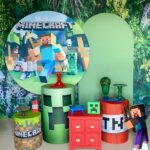 Três cilindros + mini cômoda vermelha + romano verde +R$ 90,00