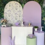 Três cilindros + cômoda branca + romano lilás +R$ 110,00