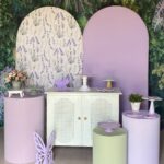 Três cilindros + cômoda verde + romano lilás +R$ 90,00
