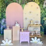 Dois cubos + mini cômoda rosa + carrinho chá +R$ 150,00