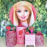 Três cilindros capa tema + mini cômoda rosa