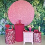 Três cilindros + mini cômoda rosa