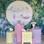 Três cilindros capa colorida + mini cômoda amarela +R$ 30,00