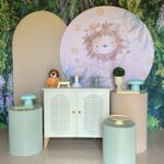 Três cilindros + cômoda verde + romano bege +R$ 60,00