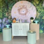 Três cilindros + cômoda verde